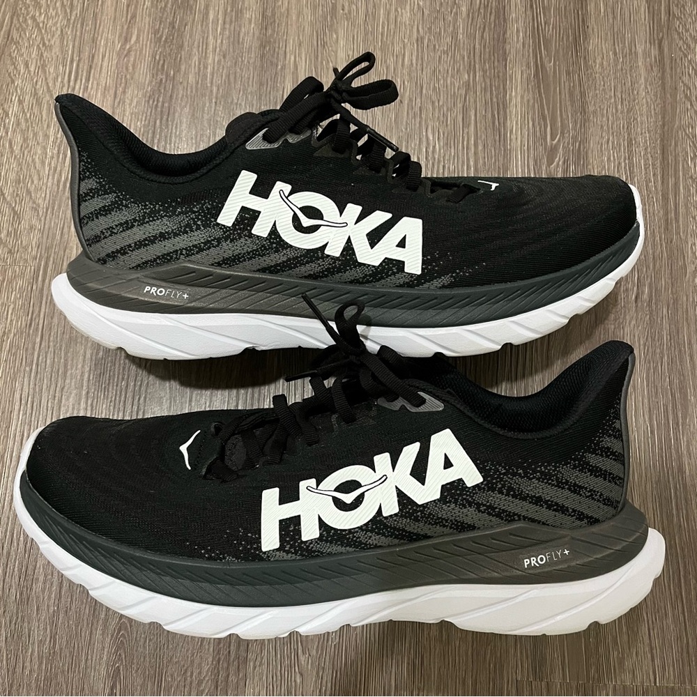 Hoka Men’s Mach 5 Running Shoes - Black 11.0